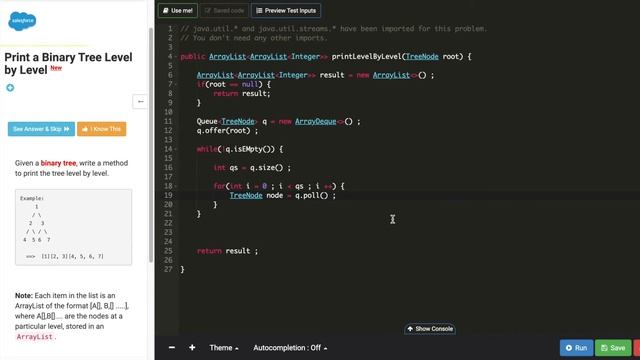 Print a Binary Tree Level by Level - BFS using Queue смотреть онлайн