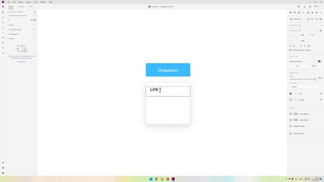 Как нарисовать Dropdown Menu в Adobe XD. Работаем с состоянием компонента смотреть онлайн