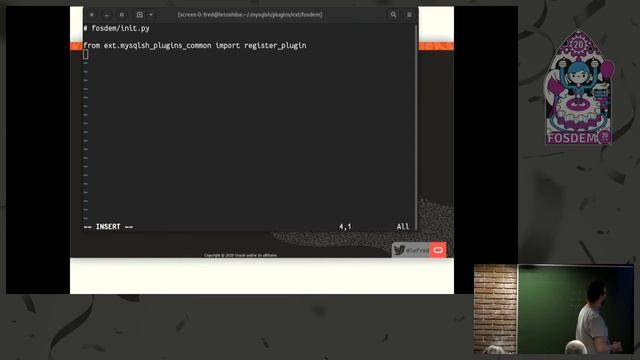 FOSDEM 2020 - MySQL DevRoom - 20 min to write a MySQL Shell Plugin смотреть онлайн