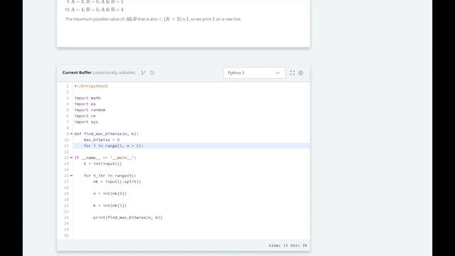 HackerRank Day 29 Bitwise And | Python смотреть онлайн