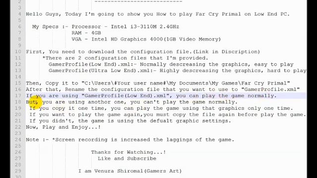 Far Cry Primal Low End PC (Intel HD 4000 | 4 GB RAM) смотреть онлайн