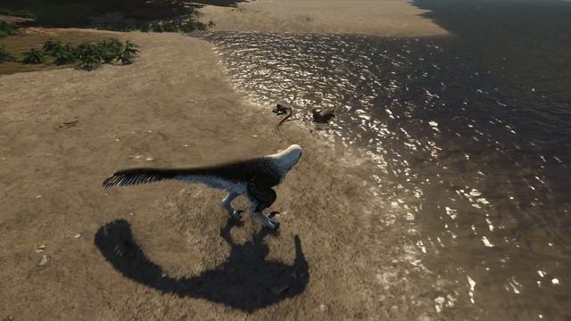 Saurian - Crocodile eating a Thescelosaurus body! смотреть онлайн