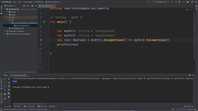 Mastering Kotlin - 038 - String - Part-2 - String Compare - String Property - Kotlin Tutorial Bangl смотреть онлайн