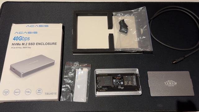 20221207 Acasis NVMe M.2 SSD Enclosure 40Gbps With Thunderbolt 3