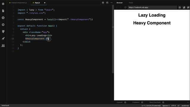 Lazy Loading in React JS смотреть онлайн
