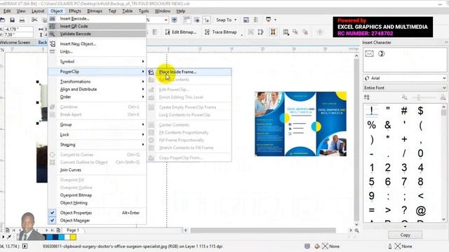 Tri Fold Brochure Design In Coreldraw Tutorial смотреть онлайн