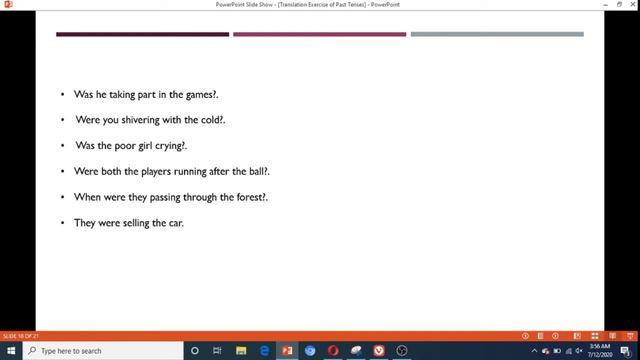 Translation Exercise of Past Tenses смотреть онлайн