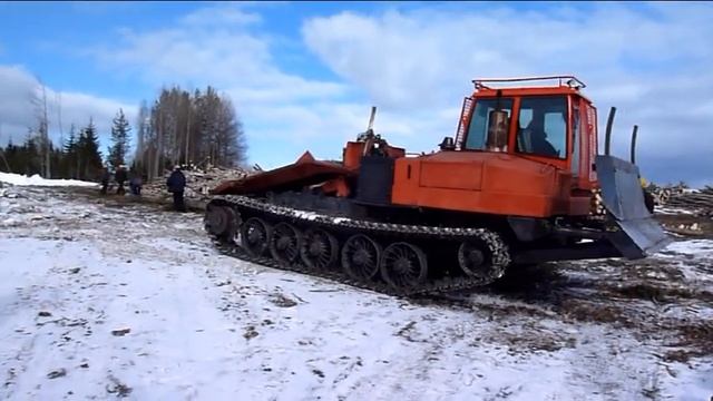 Трелёвочный трактор ОТЗ-420 смотреть онлайн