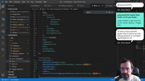 0435 - Rust: rewriting game front-end using Yew