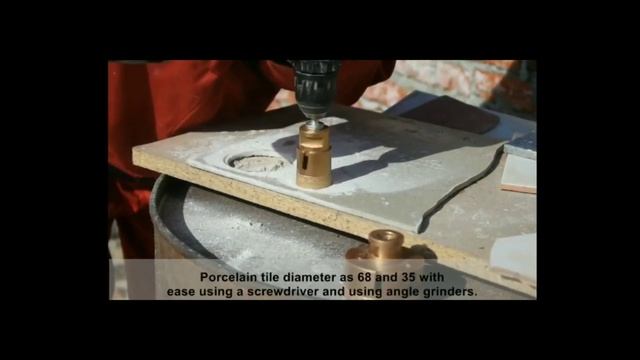 Как легко сделать отверстия в керамограните. Алмазные коронки по плитке с Алиэкспресс смотреть онлайн