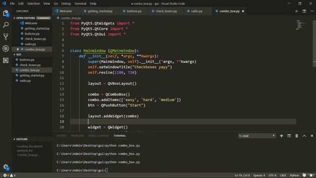 PyQT5 Comboboxes - Full Stack Python Programming смотреть онлайн