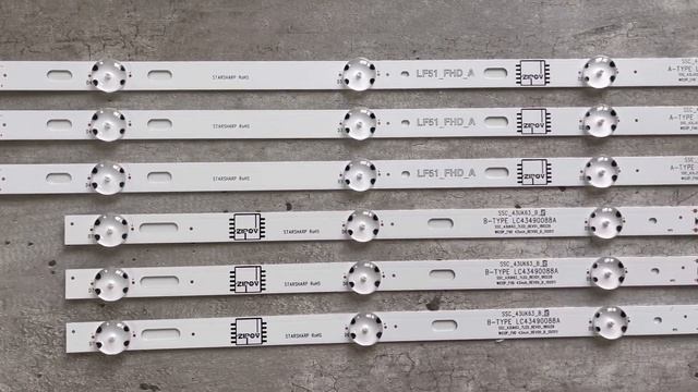 Подсветка для ТВ LG 43UJ630V 43UJ631V 43UJ634V 43UJ639V 43UJ651v 43UJ670V 43UJ675V 43LJ510V 43LJ624 смотреть онлайн