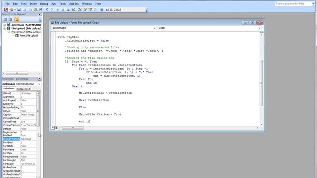 How to Create a File Upload in Microsoft Access and Move File to Specific folder смотреть онлайн