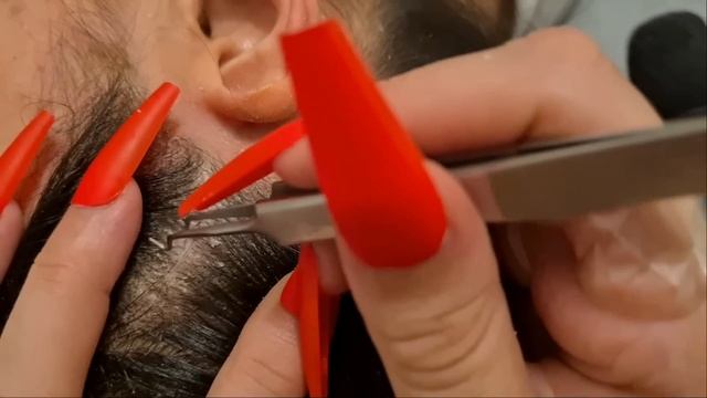 ASMR- Scalp Check ~ Scratching ~Long Nails, Tweezers...