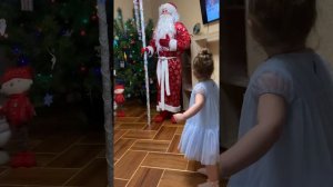 Новый Год. К Лере пришел Дед Мороз и Снегурочка