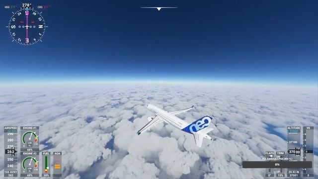 Microsoft Flight Simulator 2020 / Уфа (UWUU) – Москва (UUEE) / A320neo смотреть онлайн