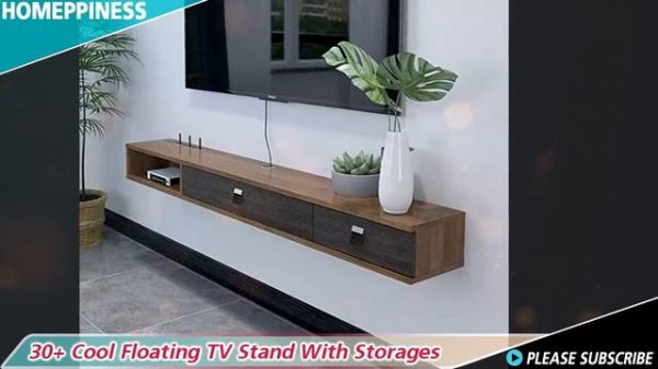 MODERN & STYLISH! 30+ Floating TV Stand With Storage Ideas