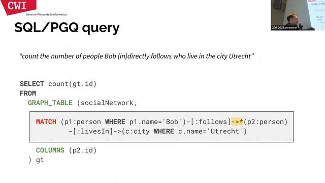 DuckPGQ: Efficient Property Graph Queries in an analytical RDBMS (CIDR 2023) смотреть онлайн