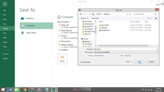 How to save Excel File into CSV Format || The Excel Insights смотреть онлайн