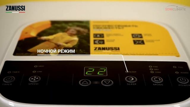 Обзор напольного мобильного кондиционера Zanussi серии Sonata ZACM-07 смотреть онлайн