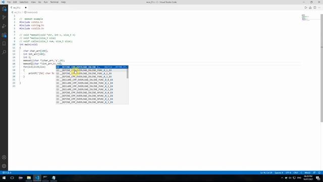 memset usage for int char float смотреть онлайн