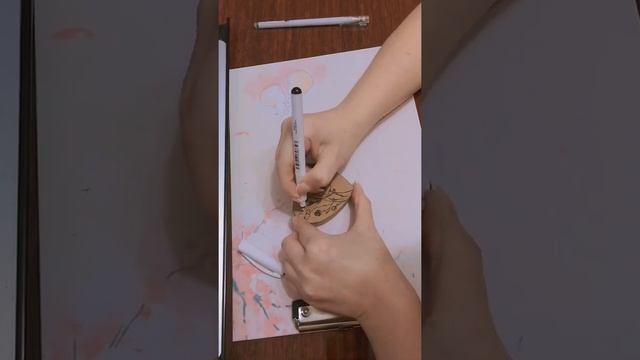 #craft рисунок на крафтовой бумаге, подарок своими руками смотреть онлайн