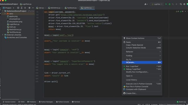 Python ve Selenium ile web test otomasyonu-08: Assert ile doğrulama yapma смотреть онлайн