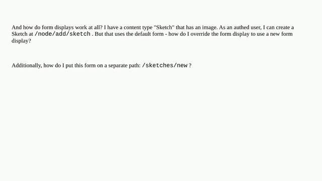 Drupal: How to create a page with a specific form display? смотреть онлайн