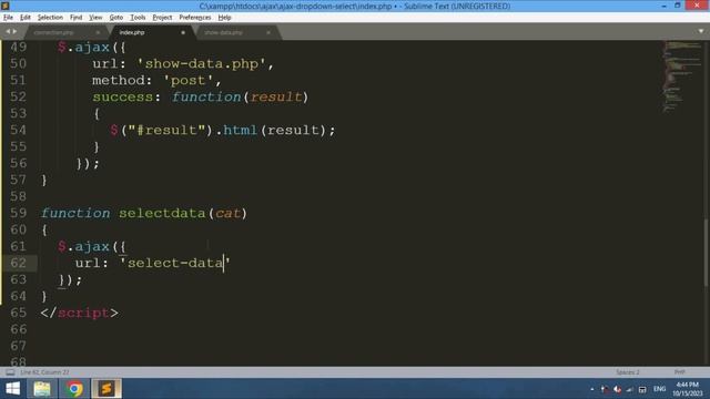 Filter Data with Dropdown selection using AJAX in PHP & MySQL with Source Code смотреть онлайн
