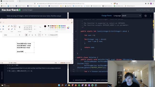 Lonely Integer Problem - HackerRank | Code Challenge #1 смотреть онлайн