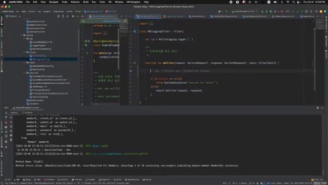 [springboot + kotiln] blog 32. MDC Logging Filter смотреть онлайн