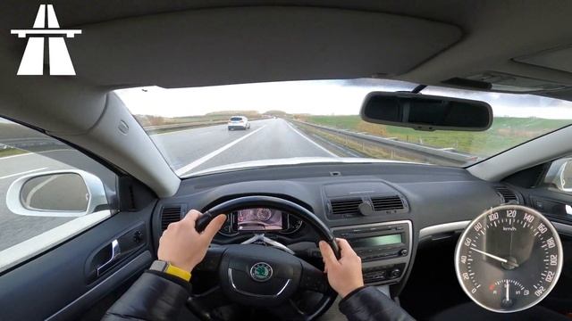 Skoda Octavia 2009 1.4TSI 122hpTOP SPEED DRIVE GERMAN DEUTSCHE AUTOBAHN ТЕСТ ДРАЙВ TEST acceleratio смотреть онлайн