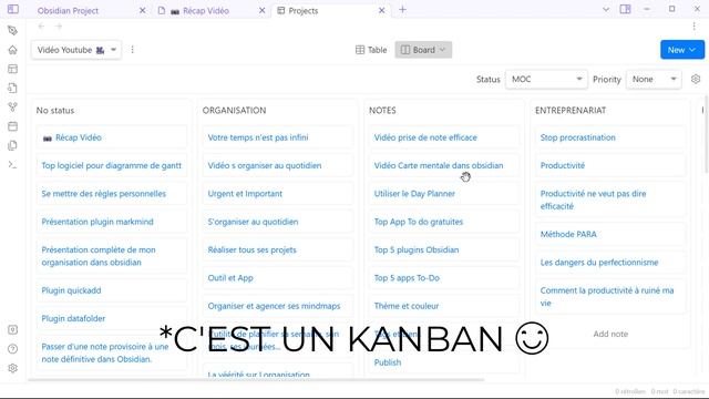 OBSIDIAN PROJECT ∞ Créer des bases de donnée comme Notion dans Obsidian смотреть онлайн