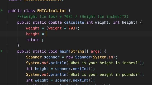 Java Beginner Tutorial #7 - Creating a BMI Calculator w/ User Input смотреть онлайн