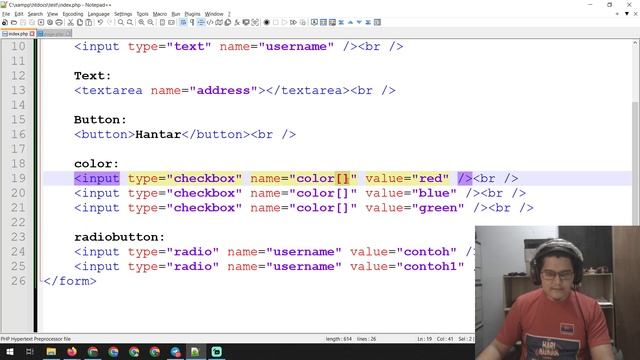 belajar php part 27 - form checkbox value смотреть онлайн