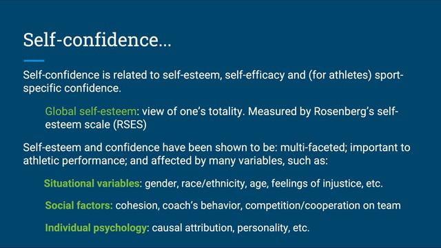 SMGT 465 Section I: Self-confidence and motivation смотреть онлайн