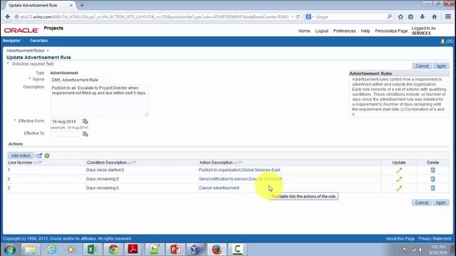Advertisement Workflow in Oracle Project Resource Management (on Oracle EBS 12.2.4) смотреть онлайн