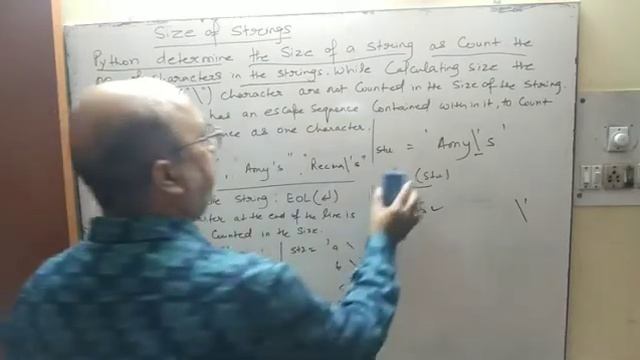 Python | Size of Strings | Class 11 I.P. смотреть онлайн
