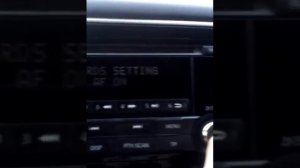 mitsubishi outlender 3. настройка часов.  RDS В ПОЛОЖЕНИИ OFF