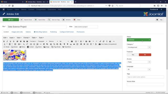 Learn Joomla 3.8+ : 6 : Add Articles, Menus, and Menu Items смотреть онлайн