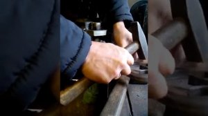 Холодная ковка . Изготовление хомутов для сварных швов .