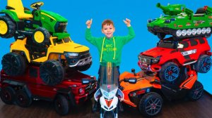 Артём и его Огромная Коллекция Машинок