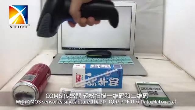 XT6400 Wireless Bluetooth Barcode Scanner 2.4G USB Transmission for Mobile and Computer смотреть онлайн