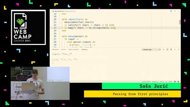 Saša Jurić - Parsing from first principles - WebCamp Zagreb 2019 смотреть онлайн