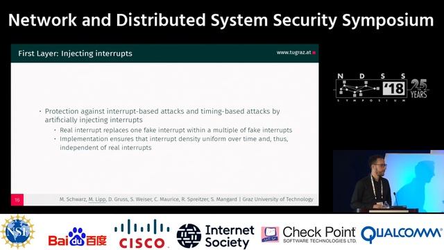 NDSS 2018 - KeyDrown: Eliminating Software-Based Keystroke Timing Side-Channel Attacks смотреть онлайн