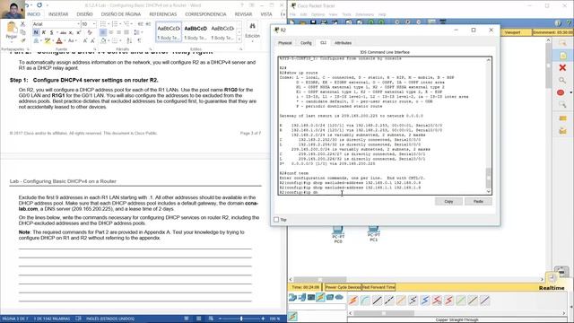 8.1.2.4 Lab - Configuring Basic DHCPv4 on a Router смотреть онлайн