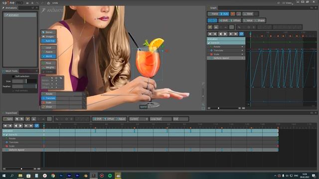 Spine #10 Комплексная анимация в Spine экспорт в AE