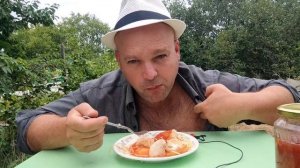 ОБЖОР спагетти с куриной грудкой и лечо/мукбанг/завтрак/еда на камеру