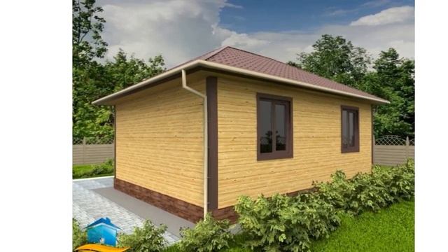 Проект одноэтажного дома 42 квадратных метров (№-230) смотреть онлайн