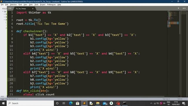 Tic Tac Toe Game Using Python | Python Projects For Beginners смотреть онлайн